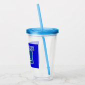 Mit Behinderung behinderter Veteran Acryltrinkbecher (Links)
