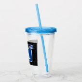 Mit Behinderung behinderter Veteran Acryltrinkbecher (Links)