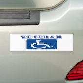 Mit Behinderung behinderter Veteran Autoaufkleber (Auf Auto)