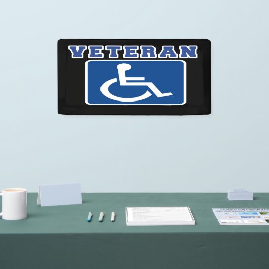 Mit Behinderung behinderter Veteran Banner (Messe)