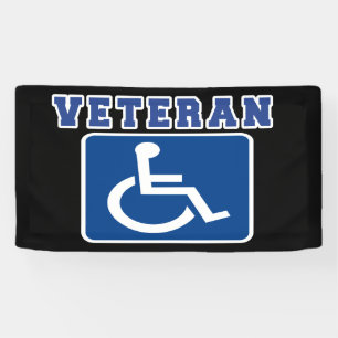 Mit Behinderung behinderter Veteran Banner