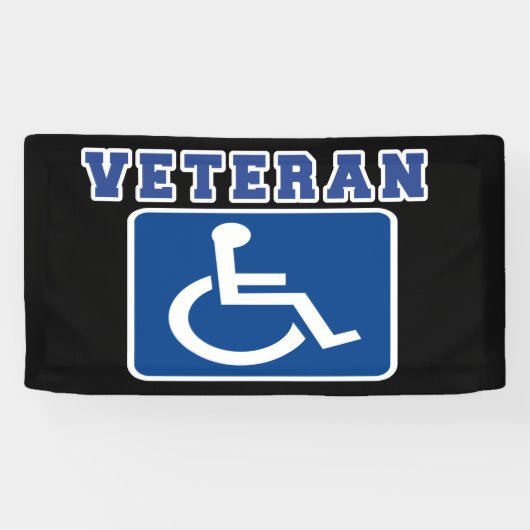 Mit Behinderung behinderter Veteran Banner (Horizontal)