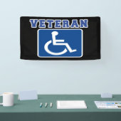 Mit Behinderung behinderter Veteran Banner (Messe)