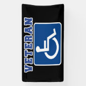 Mit Behinderung behinderter Veteran Banner (Vertikal)