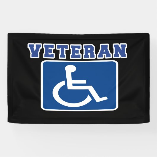 Mit Behinderung behinderter Veteran Banner (Horizontal)