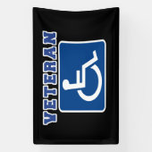 Mit Behinderung behinderter Veteran Banner (Vertikal)