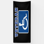 Mit Behinderung behinderter Veteran Banner (Vertikal)
