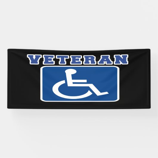 Mit Behinderung behinderter Veteran Banner (Horizontal)