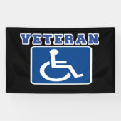 Mit Behinderung behinderter Veteran Banner (Horizontal)