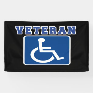 Mit Behinderung behinderter Veteran Banner