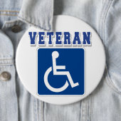 Mit Behinderung behinderter Veteran Button (Beispiel)