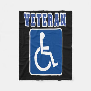 Mit Behinderung behinderter Veteran Fleecedecke