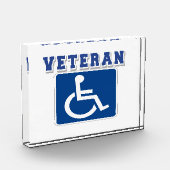 Mit Behinderung behinderter Veteran Fotoblock (Links)