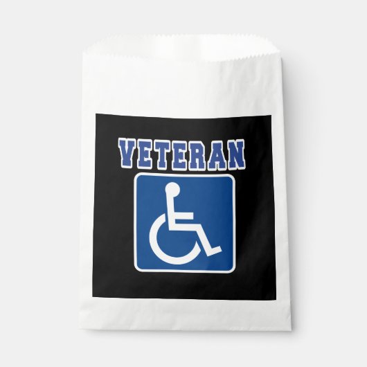 Mit Behinderung behinderter Veteran Geschenktütchen (Vorderseite)