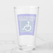 Mit Behinderung behinderter Veteran Glas (Rückseite)
