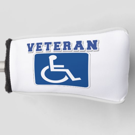 Mit Behinderung behinderter Veteran Golf Headcover (Vorderseite)