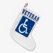 Mit Behinderung behinderter Veteran Kleiner Weihnachtsstrumpf (Vorderansicht (hängend))