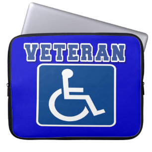 Mit Behinderung behinderter Veteran Laptopschutzhülle