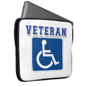 Mit Behinderung behinderter Veteran Laptopschutzhülle (Vorne Rechts)