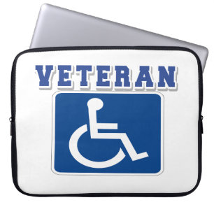 Mit Behinderung behinderter Veteran Laptopschutzhülle