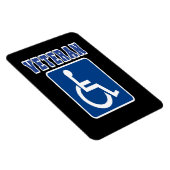 Mit Behinderung behinderter Veteran Magnet (Rechte Seite)