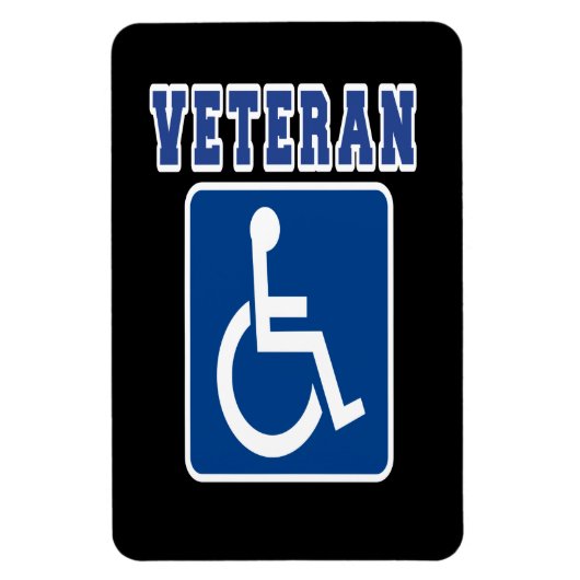 Mit Behinderung behinderter Veteran Magnet (Vertikal)