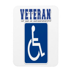 Mit Behinderung behinderter Veteran Magnet