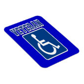 Mit Behinderung behinderter Veteran Magnet (Rechte Seite)