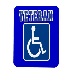 Mit Behinderung behinderter Veteran Magnet