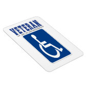 Mit Behinderung behinderter Veteran Magnet (Rechte Seite)