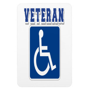 Mit Behinderung behinderter Veteran Magnet