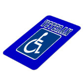 Mit Behinderung behinderter Veteran Magnet (Linke Seite)