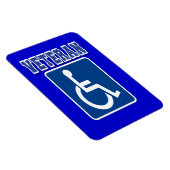 Mit Behinderung behinderter Veteran Magnet (Rechte Seite)