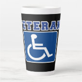 Mit Behinderung behinderter Veteran Milchtasse (Vorderseite)