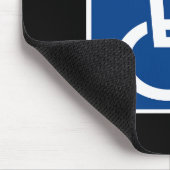 Mit Behinderung behinderter Veteran Mousepad (Ecke)