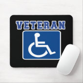 Mit Behinderung behinderter Veteran Mousepad (Mit Mouse)