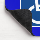 Mit Behinderung behinderter Veteran Mousepad (Ecke)