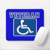 Mit Behinderung behinderter Veteran Mousepad (Mit Mouse)