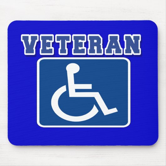 Mit Behinderung behinderter Veteran Mousepad (Vorne)