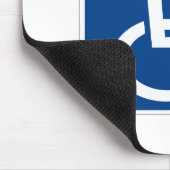 Mit Behinderung behinderter Veteran Mousepad (Ecke)