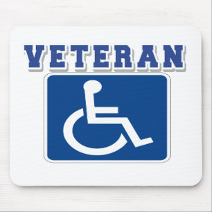 Mit Behinderung behinderter Veteran Mousepad
