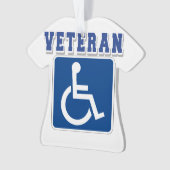 Mit Behinderung behinderter Veteran Ornament (Vorderseite)