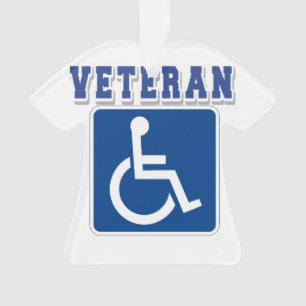 Mit Behinderung behinderter Veteran Ornament
