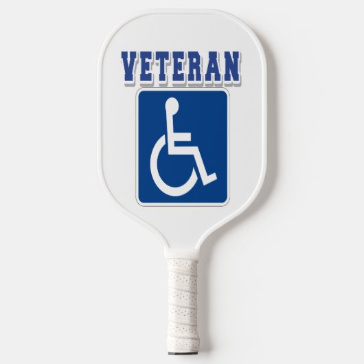 Mit Behinderung behinderter Veteran Pickleball Schläger (Vorderseite)