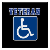 Mit Behinderung behinderter Veteran Poster (Vorderseite)
