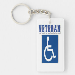 Mit Behinderung behinderter Veteran Schlüsselanhänger