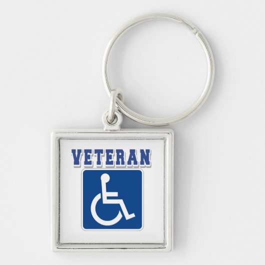 Mit Behinderung behinderter Veteran Schlüsselanhänger (Vorne)