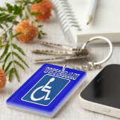 Mit Behinderung behinderter Veteran Schlüsselanhänger (Vorderseite rechts)