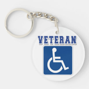 Mit Behinderung behinderter Veteran Schlüsselanhänger