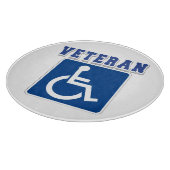 Mit Behinderung behinderter Veteran Schneidebrett (Ecke)